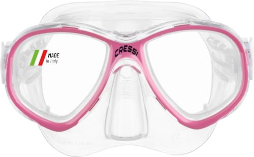 Cressi Perla Jr, Clear/Clear/Pink, Clear Lens