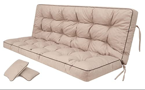 Dyna för hollywoodgunga, hammock, sittbänk med ryggstöd, sittbredd 120 cm