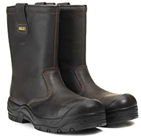 Aigle Herrar Iolar S3 BOW-stövlar, mörkbrun, 43 EU
