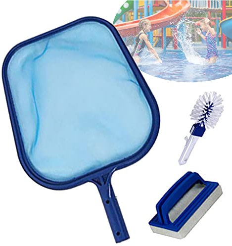 SRHIMEOS Recogehojas para Piscinas,Kit Limpieza Piscina,Red para Piscinas,Recogehojas de Piscina,con Mango Telescópico de Aluminio Adecuado para Spas, Acuarios