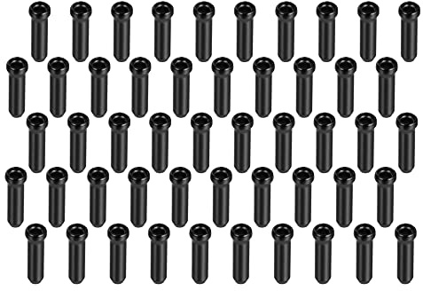 A ABSOPRO 50uds Bicicleta Freno Cable Tapa Bicicleta Palanca Cambios Freno Cable Tapa Negro