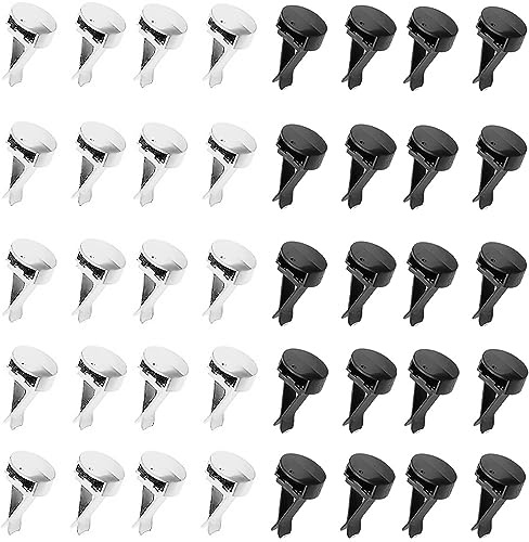 40 Stücke Kopf Auto Vent Clip, Auto Klimaanlage Clips, Auto Lufterfrischer Vent Clip, Conditioner Outlet Clips, Auto Lüftungsschlitz Clips für Auto Vent Dekoration, Büro, Zuhause