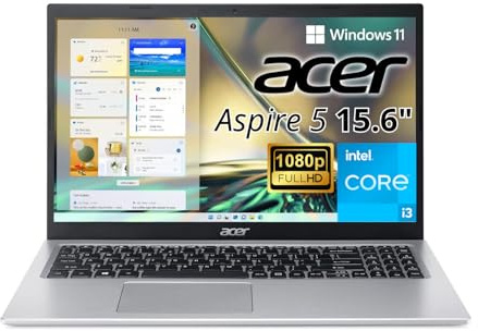 Acer Aspire 5 A515-56 A515-56-35LV Ordinateur portable 15,6 Full HD 1920 x 1080 Intel Core i3 11e génération i3-1115G4 Dual-core (2 cœurs) 3 GHz 8 Go RAM totale 256 Go SSD Argent