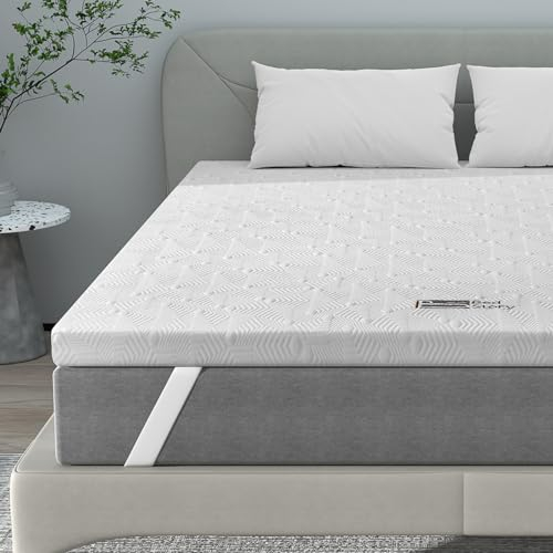 BedStory 7cm Höhe Topper 180x200cm, H2&H3 Matratzentopper mit 180x200cm einem bequemem Komfortschaumkern, Bezug Atmungsaktiv & Waschbar Matratzen Topper für Boxspringbett Wohnwagen Schlafsofa