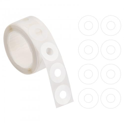 Granvoo 250 Stück Verstärkungsringe auf Rolle Ø 15 mm, Weiß Lochverstärkungsringe, Lochverstärker Selbstklebend, Wasserdichter Lochverstärkungsring Reißfeste, Stärkungsaufkleber, für Büro, Schule