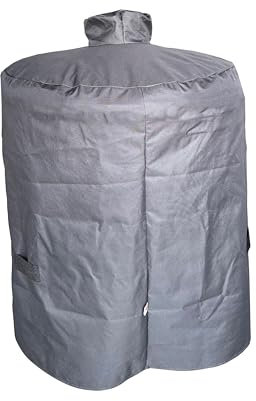 Housse Barbecue cylindrique Kamado Ø20 x Ø 75 x 90 x 37 cm (Noir)