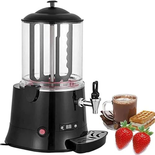 Hot Chocolate Maker Electric Machine - 10L Dispenser Warmer for Chocolate Coffee Milk Tea Juice Tea - Wide Temp Control & Easy Operation - Ideal for Home or Commercial Use