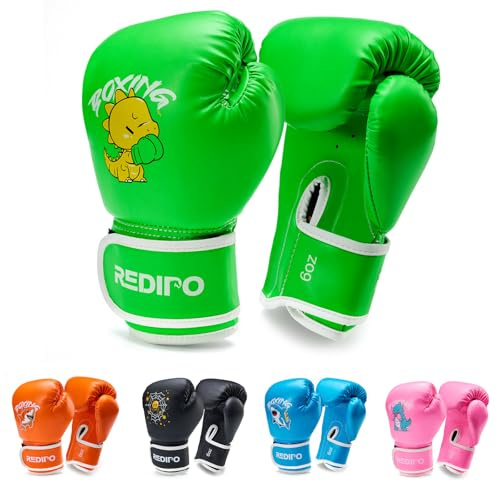 Redipo Kids Boxing Gloves, Youth Boxing Training Gloves for Kids 3-9 Year Boys and Girls, 4&6OZ Fighting Gloves, Punching Bag Kickboxing Thai Mitts MMA Training Sparring Gloves