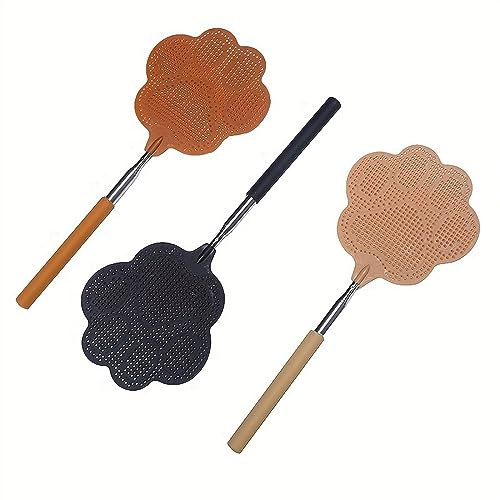 LUNCHS Fliegenklatsche 3 STK Mückenklatsche Klauenform, Schöner Und Praktischer Griff Aus Edelstahl, Verbessert Die Genauigkeit Fly Swatter(110cm)