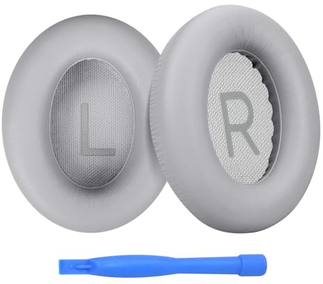 Ear Pads Replacement for Bose NC700 / Bose 700 Noise Cancelling Headphone by MMOBIEL - Memory Foam and Protein PU Ear Pad Cushions - Noise Isolation Earpads Replacement – Light Grey