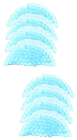 8 Stk Gel-Pflege-Eispackung halbrunde Still-Eisbeutel Gel-Eisbeutel heiß, kalt zum Stillen kühlkissen kühlkissen heißer Kompressenbeutel -Fingerpflege Sport Blue FOMIYES