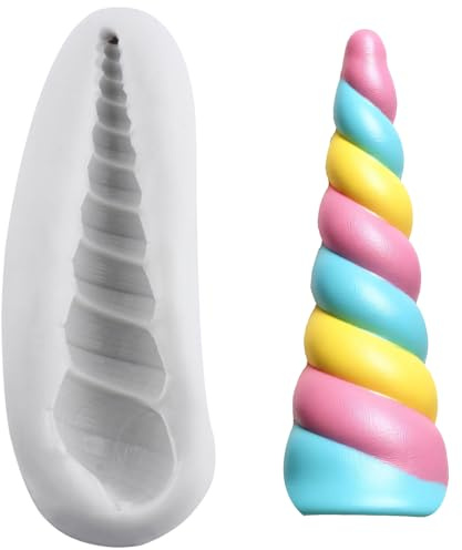 MINFEIDMS Unicorn Silicone Moulds Unicorn Horn Fondant Mould