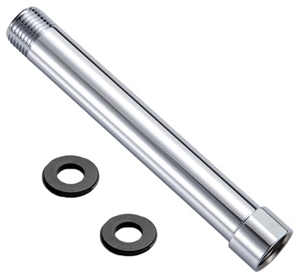 Duschkopf Verlängerung 6 In, Duscharm Verlängerung, Dusche Verlängerungsrohr, Handbrause Extender, G1/2 Verbessertes Duscherlebnis für Badzimmer