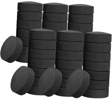 GAROZATION 70pcs Bbq Charcoal Tablets Heating Fire Charcoals for Camping Outdoor Grill Household Use Easy Ignition for Picnics and Portable Stoves