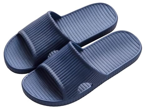 Milaloko Femmes Hommes Chaussons de Douche Open Toe Sliders D'été Sandales Antidérapantes Unisex Slip On Chaussons pour la Maison Salle de Bains Intérieure Piscine