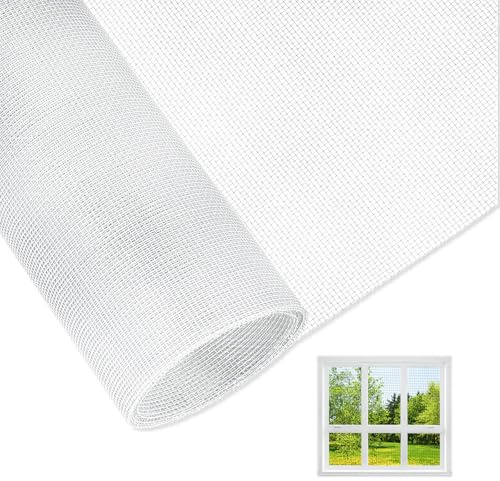 LINTRA 120 × 250 cm Rouleau Moustiquaire, Blanc Moustiquaire Rouleau, Fibre de Verre Mostiquiere Fenetre, pour Portes de Balcon, Salons, Fenêtres
