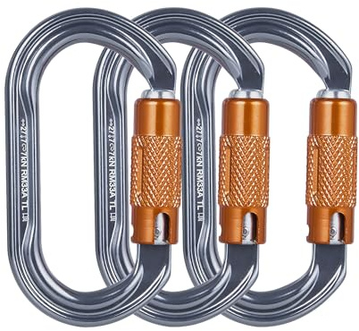 Karabiner Kletterkarabiner, Karabinerhaken aus Aluminium Alloy Karabiner Karabinerhaken für Hängematte, Schaukel, Camping, Angeln, Outdoor-Ausrüstung