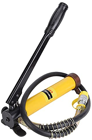 FTVOGUE Hydraulischer Wagenheber mit Manueller Hydraulikpumpe, 10T-Stahlgriff-Hebewerkzeug, 45#-Stahlzylinder, 40Cr-Stahlkolben, Separates Design für die Autoreparatur, Rahmenbaukonstruktion