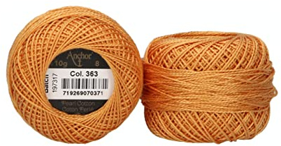 Anchor Perlgarn 8, 4591008-00363, Farbe:honig, Stickgarne