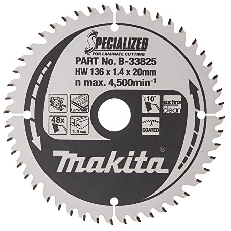 Makita B-33825 Specialized Blade for Laminate and Wood Cutting 136x20x48T