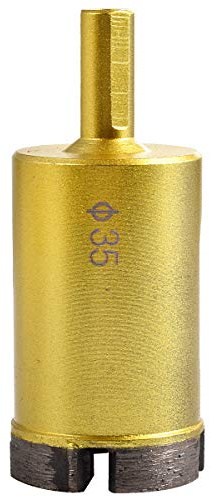 KATUR 35mm Dia Diamond Hole Saw Drill Bit, Slate Porcelain Marble Hollow Core Drill Bit for Glass, Ceramic, Porcelain, Tile, Marble, Granite (35mm Diameter)