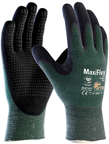 ATG Handschuhe 34-8443 Schnittschutzhandschuhe MaxiFlex Cut grün/schwarz 8