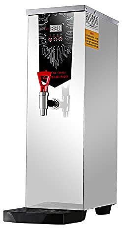 MNSSRN Heating Large-Capacity Water Dispenser, Automatic Large-Capacity Electric Heating Water Boiler for Commercial Milk Tea Shops,White