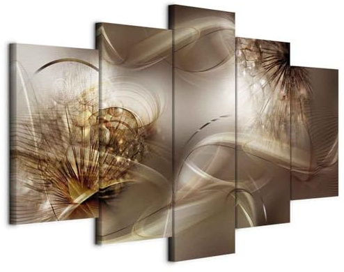 murando - Quadri Moderni per Soggiorno, Soffione, 200x100 cm | Chiodi Inclusi, 5 Pezzi, Quadro Moderno, Canvas con Struttura, Componibili, Resistenti Allo Sbiadimento, Produzione Europea