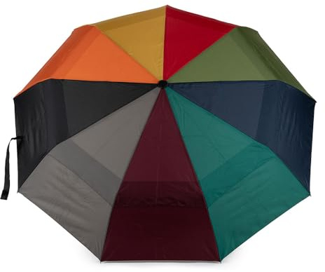 Roka London Waterloo nachhaltiger Regenschirm, Regenbogen, Small, Modern