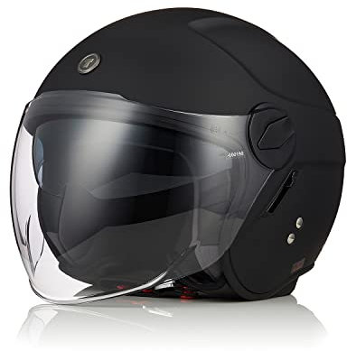 TORC Casco Moto Jet Casco Scooter con Doppia Visiera Omologato ECE 22-06