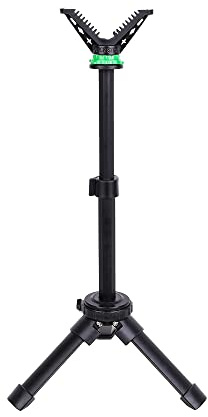 WILDGAMEPLUS Aluminium Portable Shooting Stativ Rest Rapid Stand, justierbare Höhe mit 360° Dreh V Yoke Halter