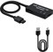 Mcbazel N64 vers HDMI Convertisseur pour Console N64/SNES Câble HDMI vers Prise en Charge HDTV 480p/720p/Audio Stéréo/Rapport d'aspect 16:9/4:3