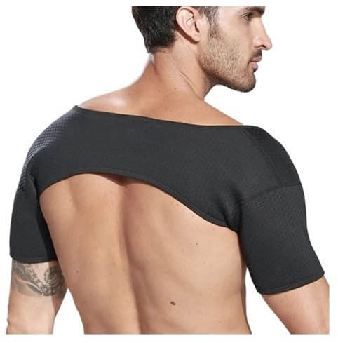MIDILI Shoulder Posture Corrector Double Shoulder Back Support Shoulder Support Sleeve Sports Fitness Shoulder Protector Suitable For Basketball, Weightlifting, Etc. (Size : M/Medium)