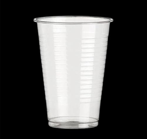KURTT - Plastikbecher 0,2 Liter Transparent Partybecher aus Kunststoff Trinkbecher, 0,2 l Ausschankbecher Partybecher aus Kunststoff, Ideal für Feste, wie Geburtstage, Hygienebereiche (3000)