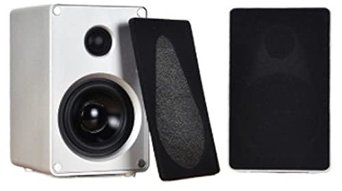 RZQMPV Audio de 3 Pulgadas Altavoz de aleación de Aluminio Desktop 2.0 Canal Dos vías Pasivo Pasivo Computadora Satélite Surround Mural Colgando Altavoz de estantería(SP-YS1-Y)