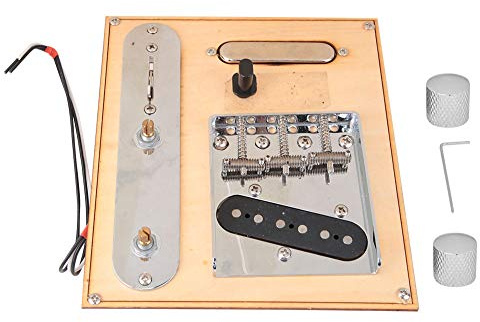 Ensemble de Micros de Guitare en Laiton, Noir chromé, Micros à Pont Entrelacés, Bouclier sur Micro de Pont, Accessoires D'instruments de Musique avec une Excellente Finition pour
