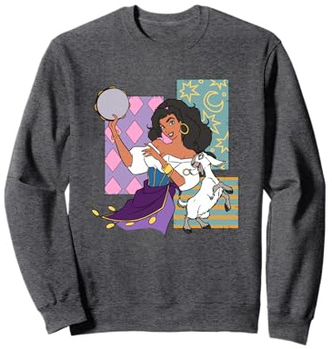 Disney The Hunchback Of Notre Dame Esmeralda Dancing Logo Sweatshirt