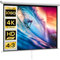 HOMCOM Écran de Projection de 84 Pouces, écran vidéoprojecteur, pour Home cinéma, 4:3 4K HD, Fixation Mur ou Plafond, 181 x 8 x 138 cm, Blanc