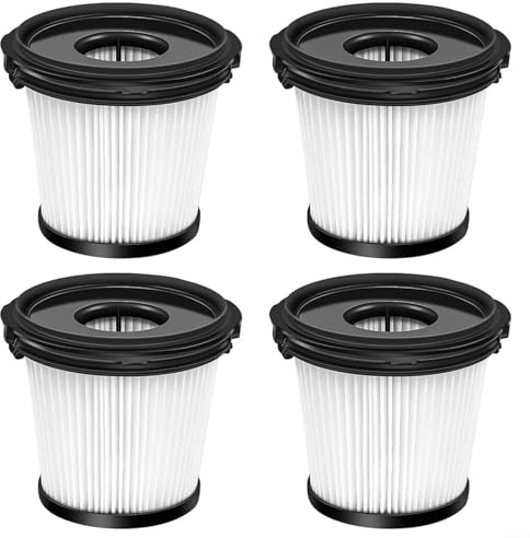 FUANA Ersatz-Staubsaugerfilter, schnurloser Reiniger, Filter für Shark Detect Pro IW3611DE/IW3611EU/IW1611DE kabelloser Staubsauger, 4 Stück