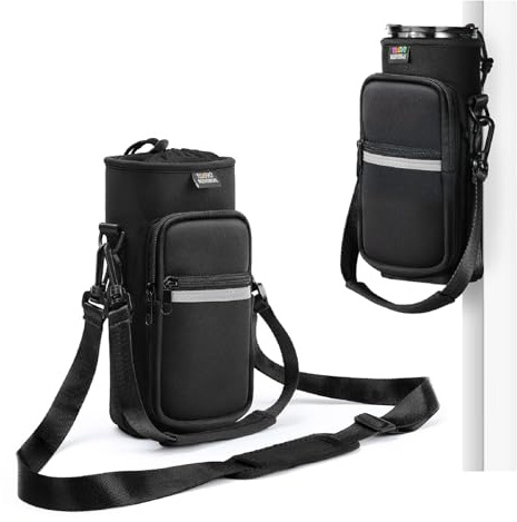 Nuovoware Magnetic Gym Bag, 750ml, Black+White
