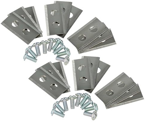 vhbw 18x Ersatz-Messer kompatibel mit Einhell Freelexo Kit 600 Rasenmäher - Ersatzklinge Silber, Stahl