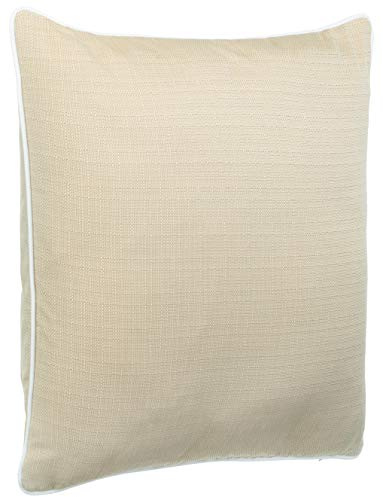 Brandsseller Outdoor Kissen Walzoptik 45x45 cm – Wetterfeste Dekokissen mit Paspel – Wasserabweisende Zierkissen für Garten, Balkon & Terrasse – Robuste Sofakissen für drinnen und draußen Beige