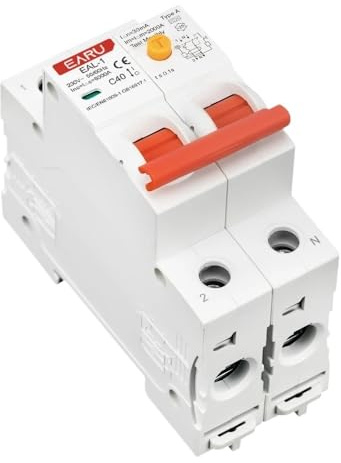 Interruttore Magnetotermico Differenziale Interruttore differenziale elettronico tipo AB 2P 30mA AC RCBO RCCB MCB Protezione da cortocircuito e dispersione di corrente Caricabatterie EV(Type B 30mA,40