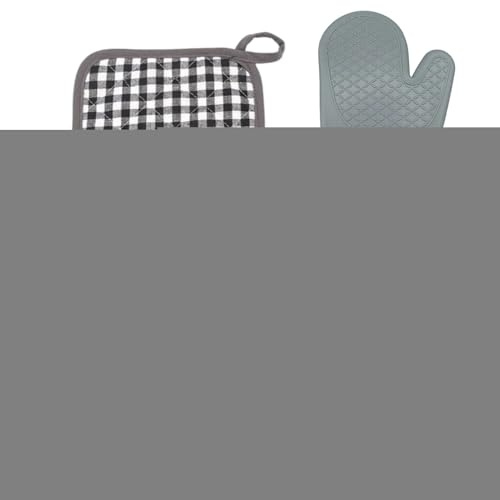 Oven Gloves - Portable Oven Gloves | Heat Resistant Gloves | Reusable Heat Protection Textured Companies Grilizia for Microwave Cooking Serving Cooking