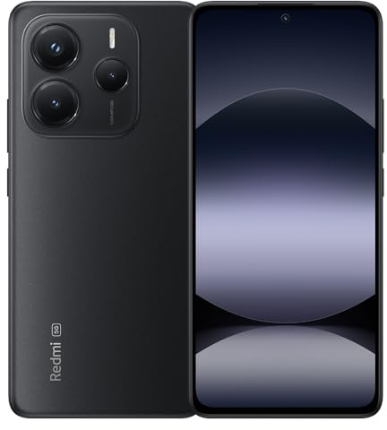 XIAOMI Redmi Note 14 5G Smartphone 8+256GB 108MP MediaTek Dimensity 7025-Ultra 120Hz Eye-Care Display 5110mAh Battery with NFC, Without Charger. (Black)