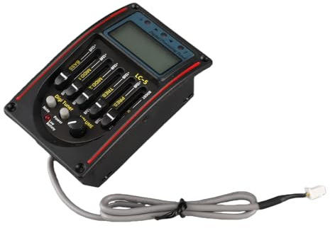 ZAWELIYO LCD 5-bands Akustisk Gitarrförförstärkare med Loudness-kontroll för Att Förstärka Ljud i Föreställningar