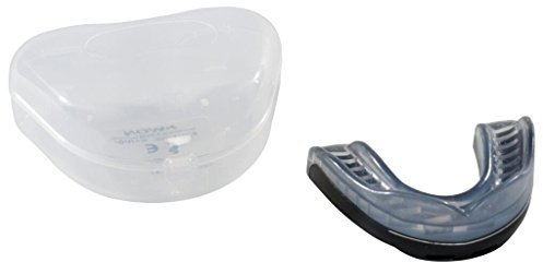 Kwon Zahnschutz Performance CE mit Box, Größe:Adult;Farbe:Transparent-Schwarz