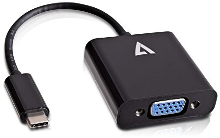 V7 V7UCVGA-BLK-1E Adaptateur USB-C(m) vers VGA(f) Noir