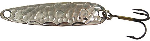 Oldstream Blinker 5cm 5g - Löffelblinker zum Spinnfischen auf Hecht, Barsch & Forelle, Hechtblinker, Forellenblinker, Spinnköder, Farbe:silberfarben
