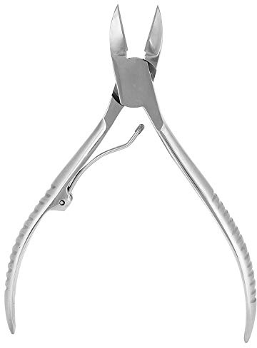Tijeras de pedicura, tijeras de pedicura, cortaúñas, herramienta para cortar uñas encarnadas, para hombres y mujeres, eliminación de alicates de uñas de acero inoxidable premium de piel(F1)